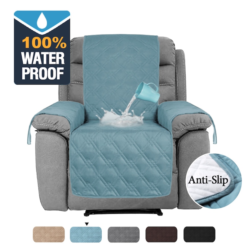 100 Waterproof Recliner Chair Cover With Non Slip Strap For Lounge Covers 655646932019 100 Waterproof Recliner Chair Cover, Non Slip Cover For Leather Sofa Recliner