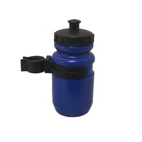 Bikes Up Kids Bike Water Bottle with Clip Blue