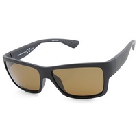 Jetpilot Dagger Matte Black/Brown Polarised Floating Sunglasses S20995