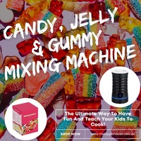 DIY Gummy Candy Maker for Kids & Parents - Safe & Easy Homemade Gummies - Fun Cooking Activity with Bear & Fruit Molds - No Stove Required