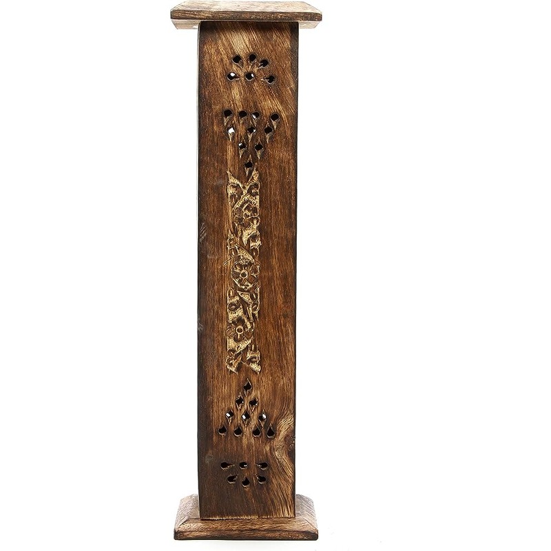 Buy Wooden Incense Tower Burner For Jumbo & Garden Incense Sticks MyDeal
