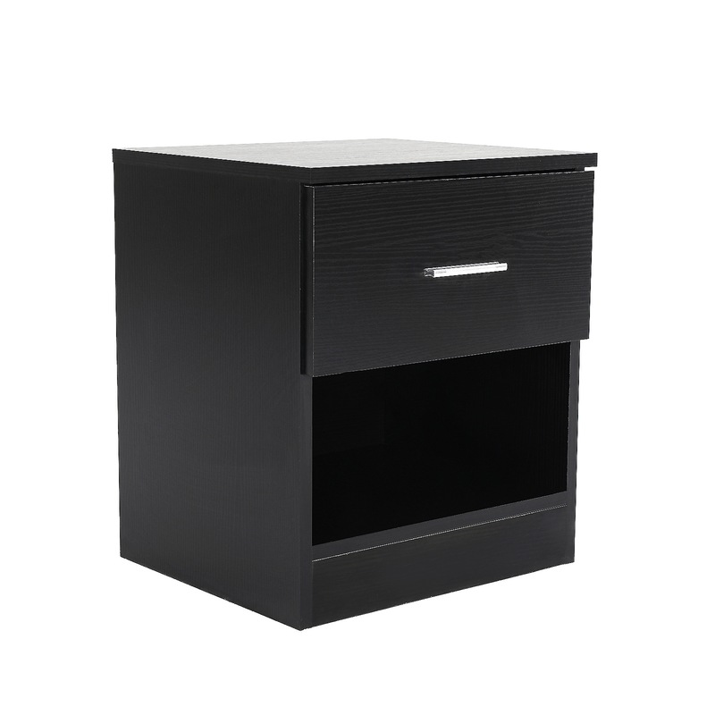Buy Bedside Tables Storage Nightstand 1 Drawer 1 Shelf ELLA