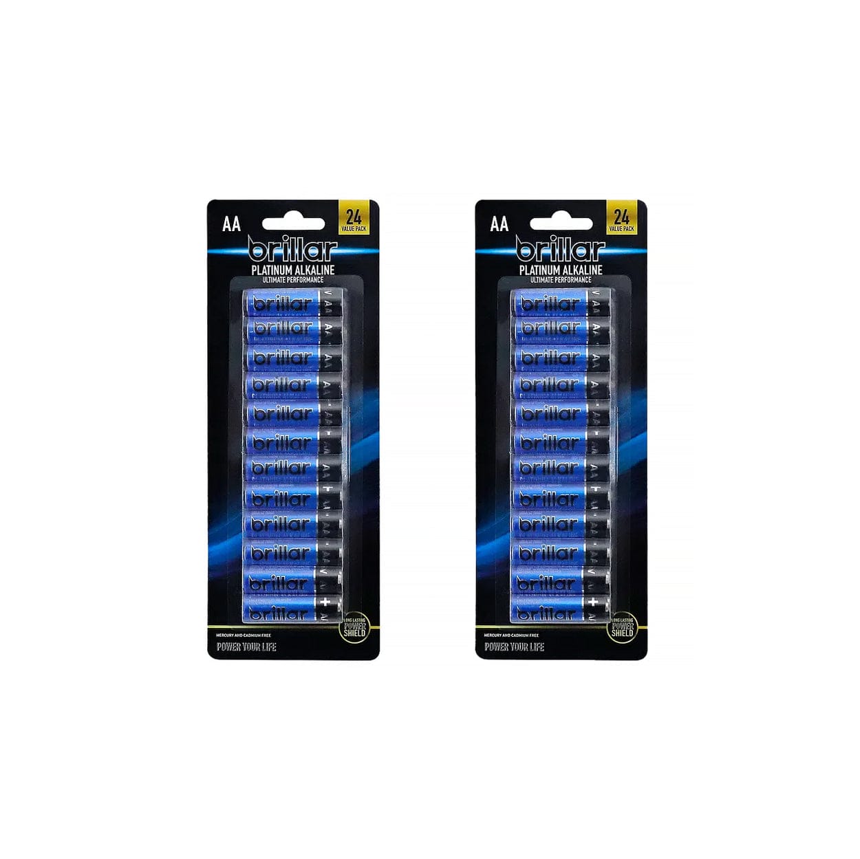 48 Pcs Brillar AA Platinum Alkaline Batteries Australia