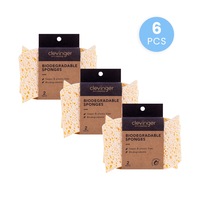 6 Pcs Biodegradable Sponges