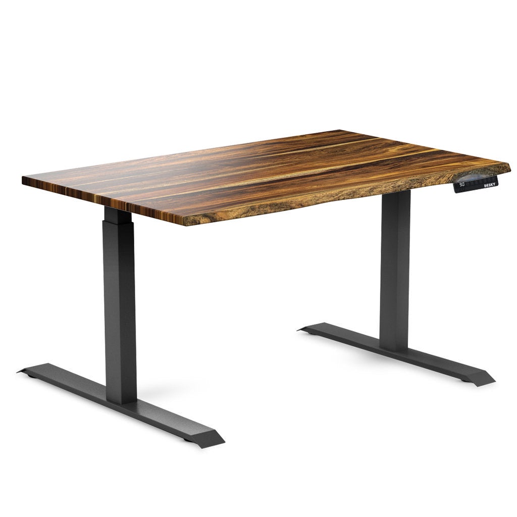 Desky Dual Hardwood Sit Stand Desk