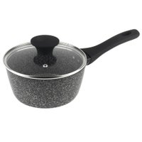 The Rock Gourmet Non-Stick 3L Saucepan with Lid (Grey)