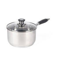 The Rock Gourmet Non-Stick 3L Saucepan with Lid (Grey)