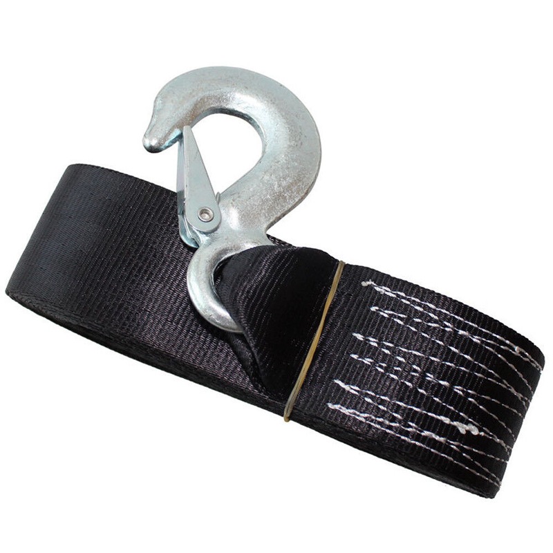 Buy 2x 2000kg Winch bing Strap 10mx 50mm Snap Hook Hook Boat Trailer Tie Down Hd MyDeal