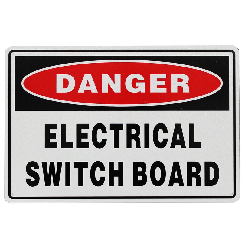 Buy 2x Warning Notice Danger Electrical Switch Board Sign 200x300mm