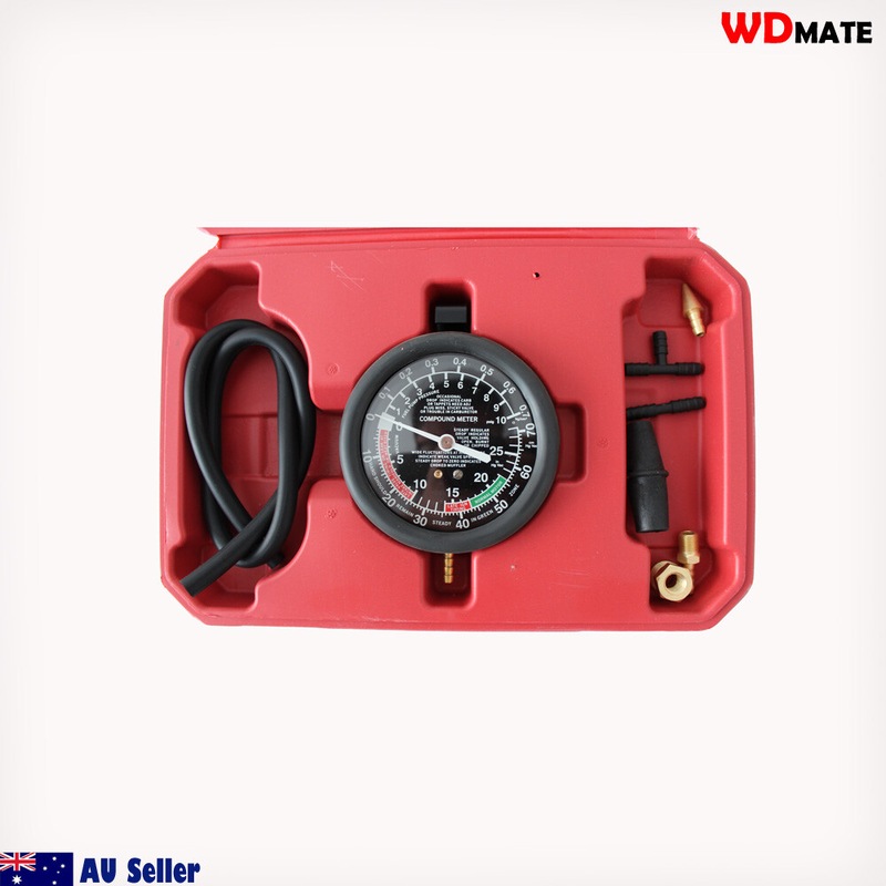 Buy Carburetor Pressure Tester Oil Vacuum Valve Fuel Pump Gauge 31/2