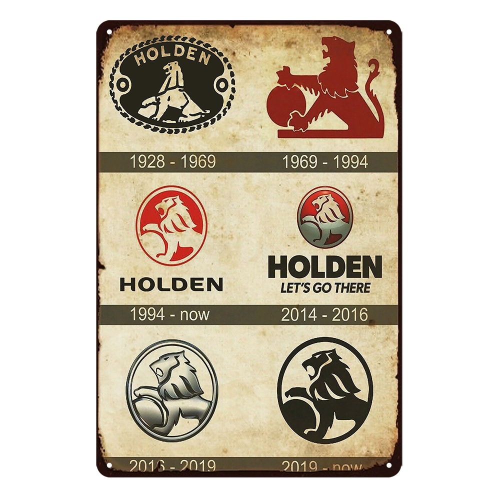 Buy Holden Let's Go There Tin Metal Sign Rustic - MyDeal Australia