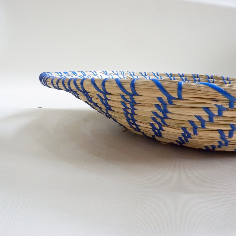 Buy Blue Handwoven Seagrass Disc Wall Decor MyDeal