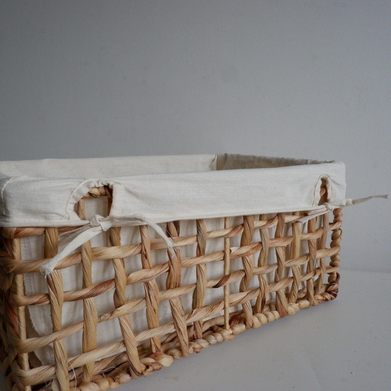 Buy Water Hyacinth FabricLined Baskets MyDeal