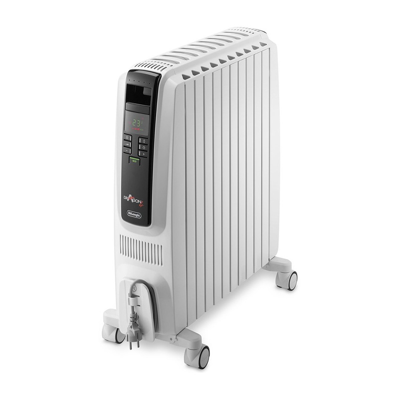 Buy DeLonghi TRD42400ET Dragon4 2400W White Oil Column Heater w/ Timer