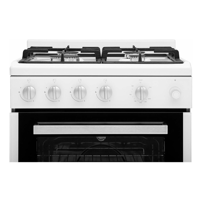 Buy Euromaid EFS54FCSGW 54cm Freestanding Gas Oven With Gas Cooktop MyDeal