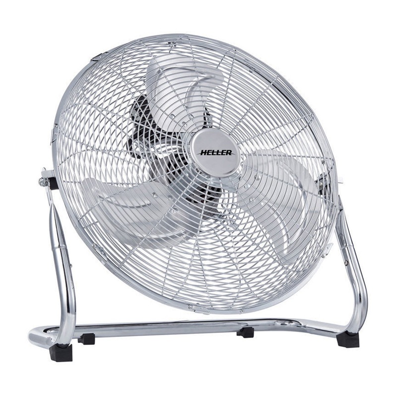 Buy Heller HVF45CH 45cm Chrome HighVelocity Floor Fan MyDeal