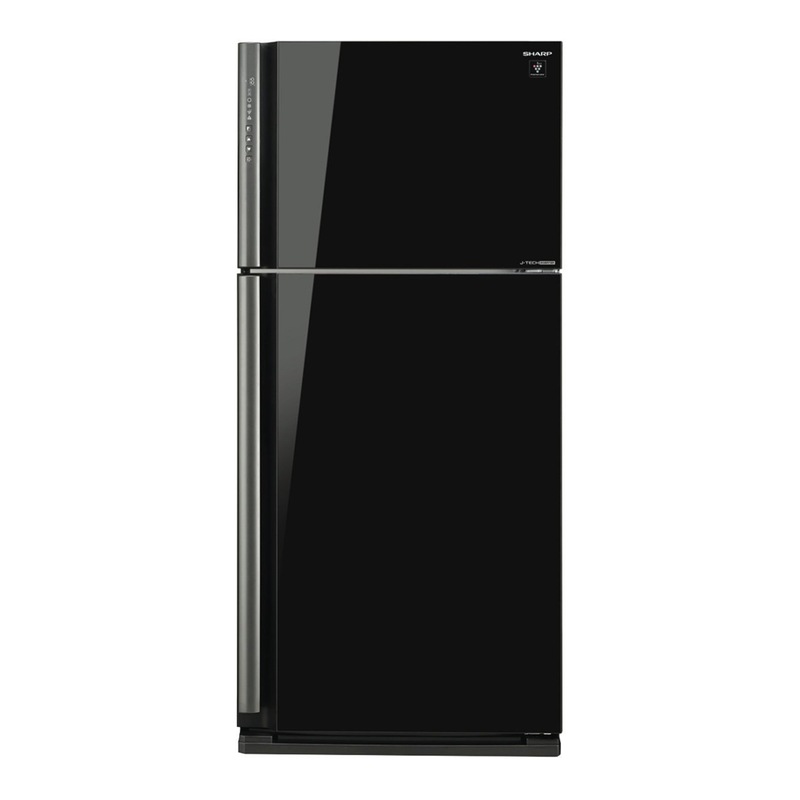 Sharp SJXP580GBK 581L Top Mount Fridge Black MyDeal