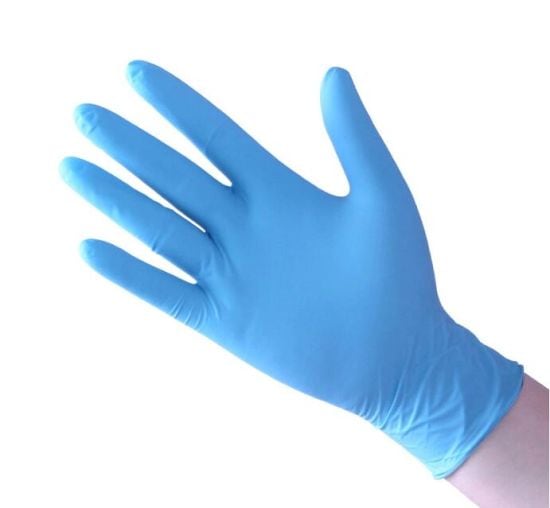 quantum blue nitrile gloves