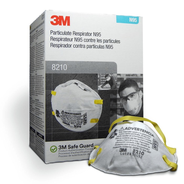 3M Cupped Particulate Respirator 8210 P2 Rating Face Mask Box/20 Australia