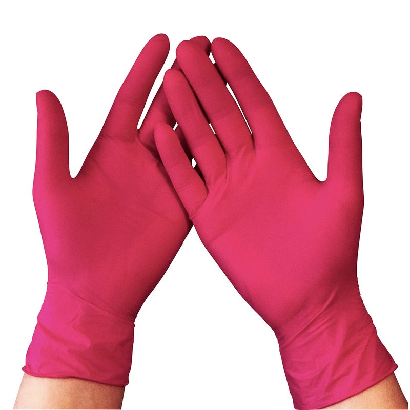 Buy 500pcs Nitrile Pink Disposable Gloves Examination Gloves Latex ...