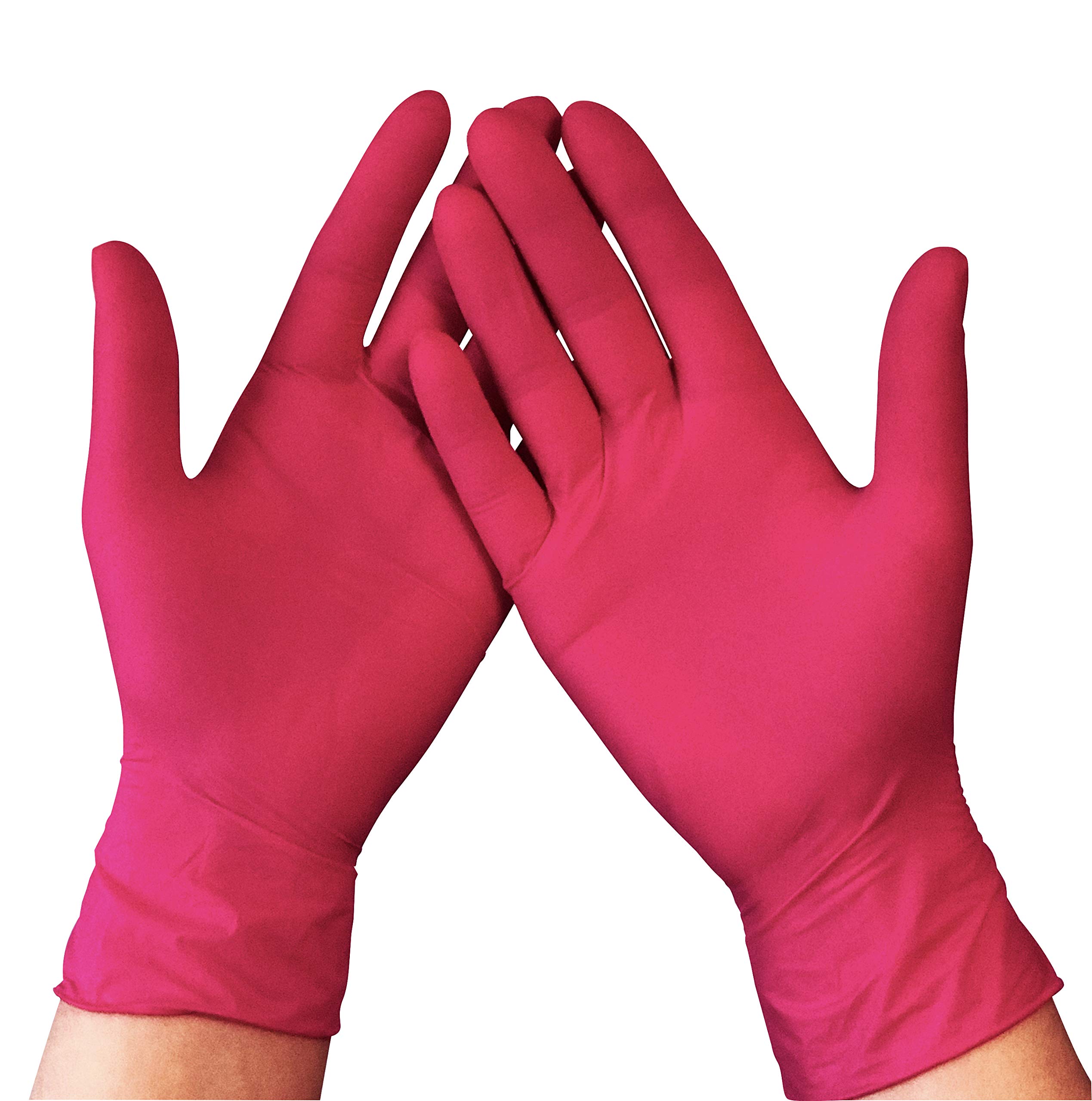 500pcs Nitrile Pink Disposable Gloves Examination Latex & Powder Free  Small
