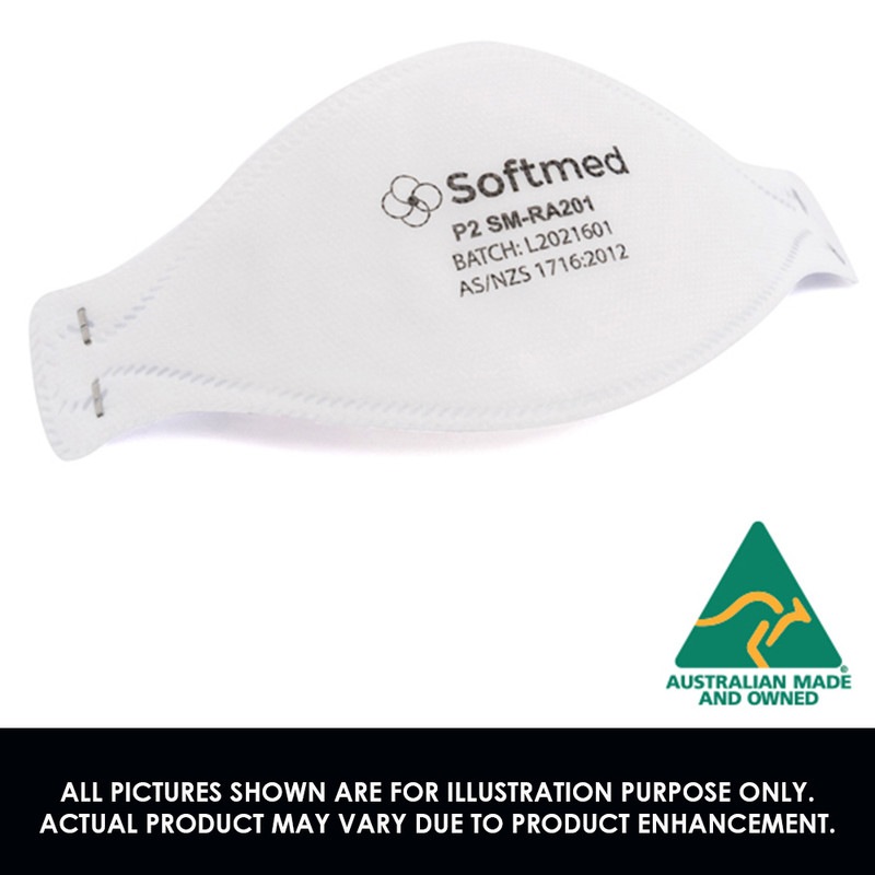 Box of 20 Softmed A Med Surgical Mask with Head Loops Level 3