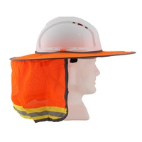 Hard Hat Sun Brim Neck Shield Sun Protection Visible Mesh