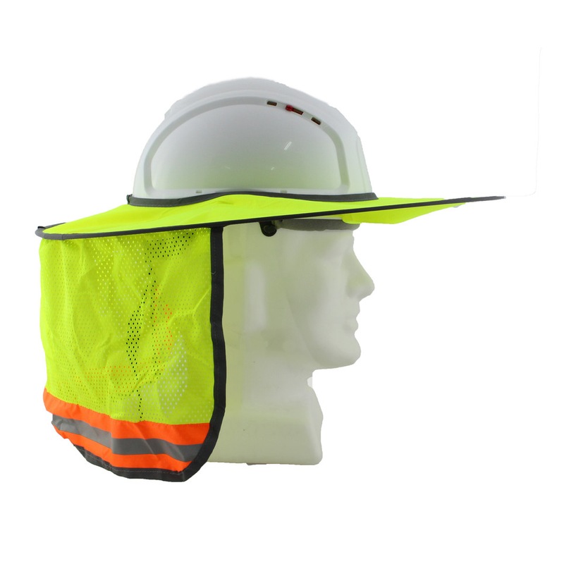 Buy Hard Hat Sun Brim Neck Shield Sun Protection Visible Mesh Yellow MyDeal