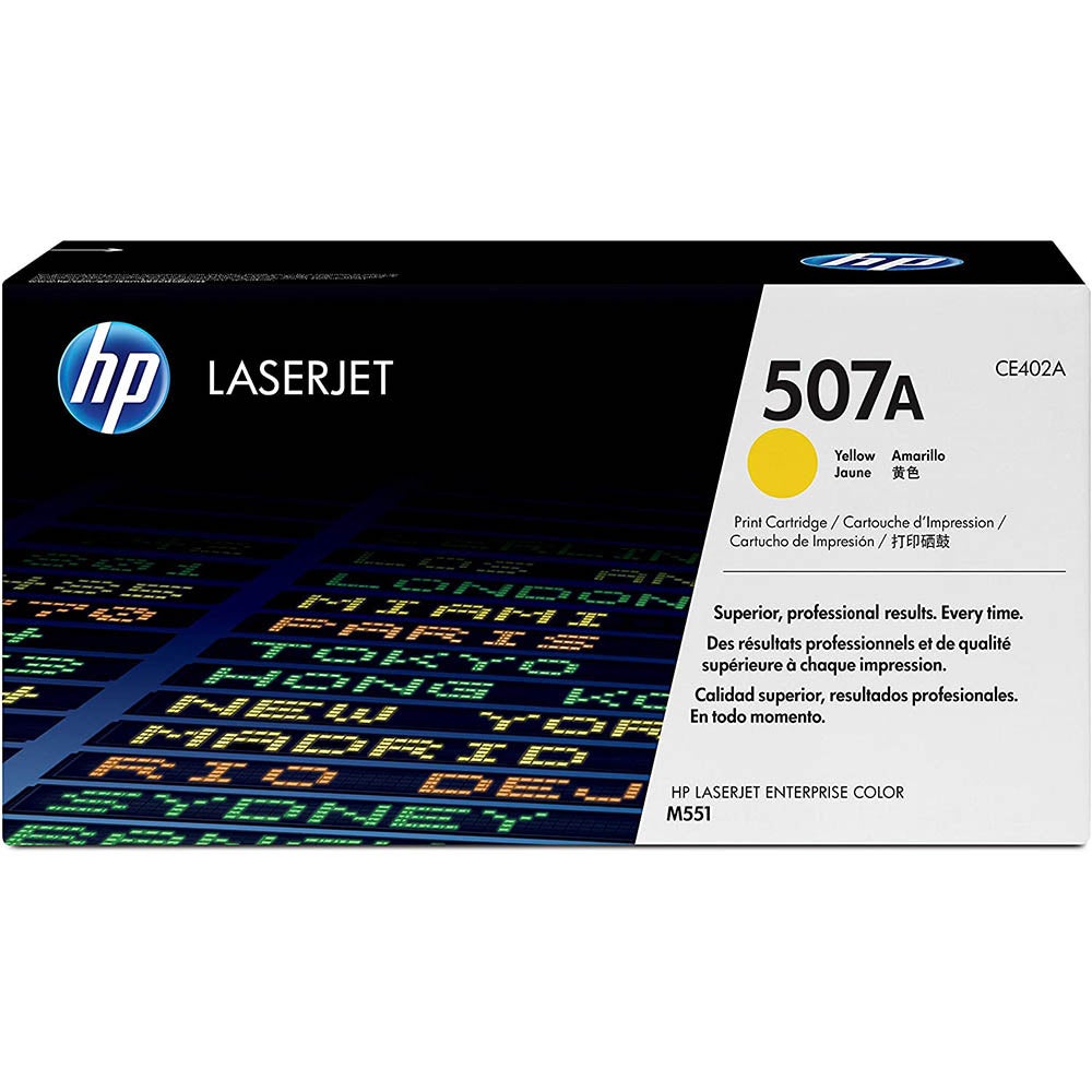 HP Genuine 507A CE402A Yellow Toner Cartridge 6,000 Pages