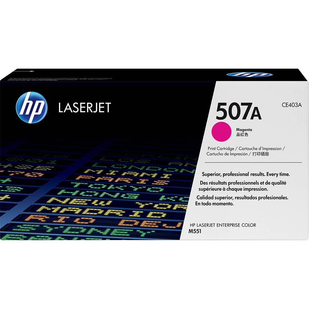 HP Genuine 507A CE403A Magenta Toner Cartridge 6,000 Pages
