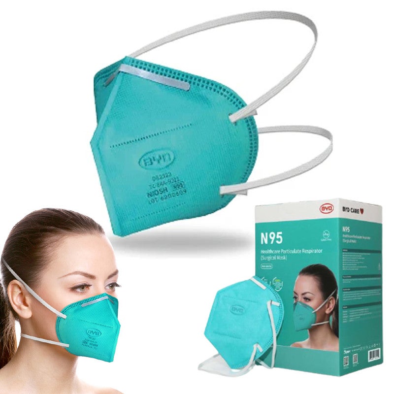 BYD NIOSH N95 Surgical Medical Flat Fold Individually Wrapped Mask TGA Approved (25/Pack)