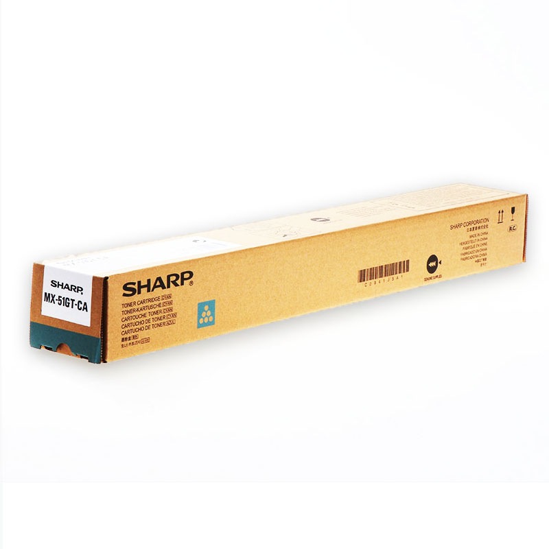 Buy Genuine Sharp MX51GTCA MX51 Cyan Toner Cartridge 18,000 Prints - MyDeal