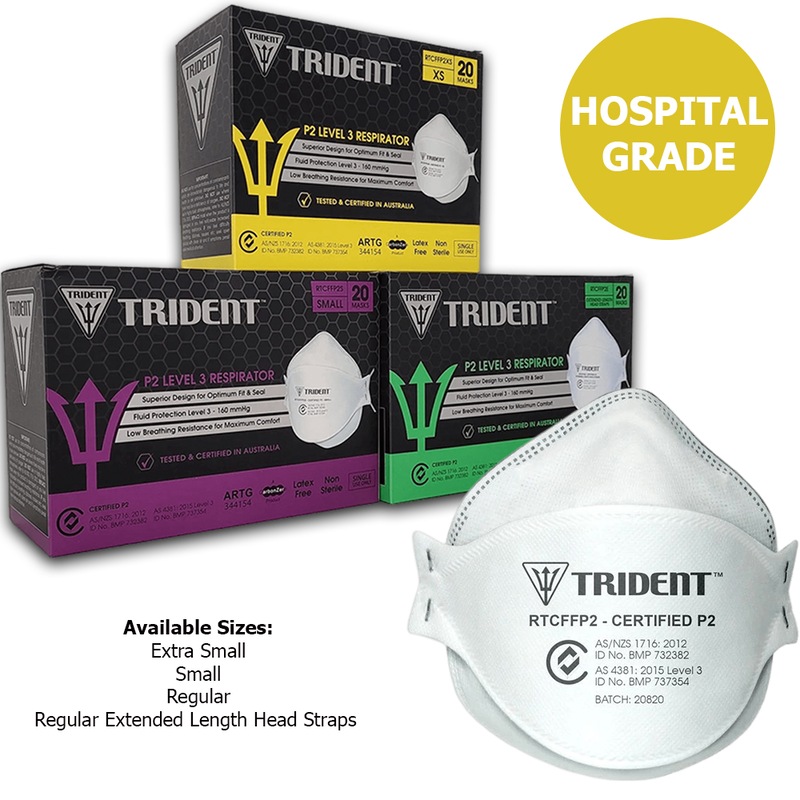 Buy Trident® Surgical P2 Respirator Level 3 Hospital Grade Face Masks