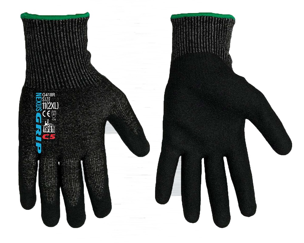 YSF Nexus GRIP C5 Cut 5/C Nitrile Sandy Finish Gloves  Medium