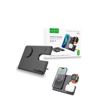 Hoco 3 in 1 15W Magsafe Magnetic Dock Wireless Charger Folding Stand CQ1