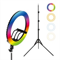 HQ 18 Inch RGB Ring Light tripod LED RingLight Selfie Ring Light
