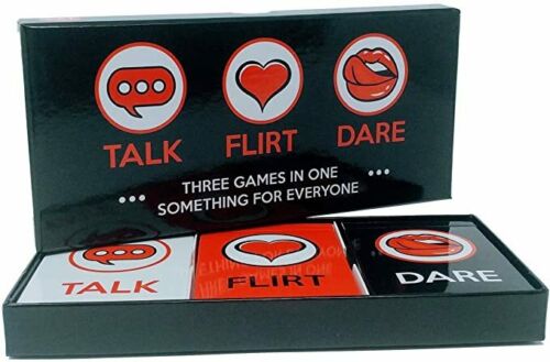 Talk Flirt Dare - Adult Party Game couple dating game ，3 in 1