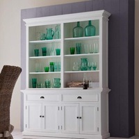 Halifax Buffet & Open Shelf Hutch - White