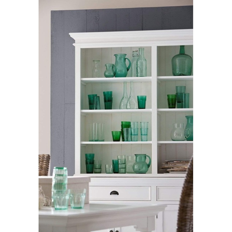 Buy Halifax Buffet & Open Shelf Hutch White MyDeal