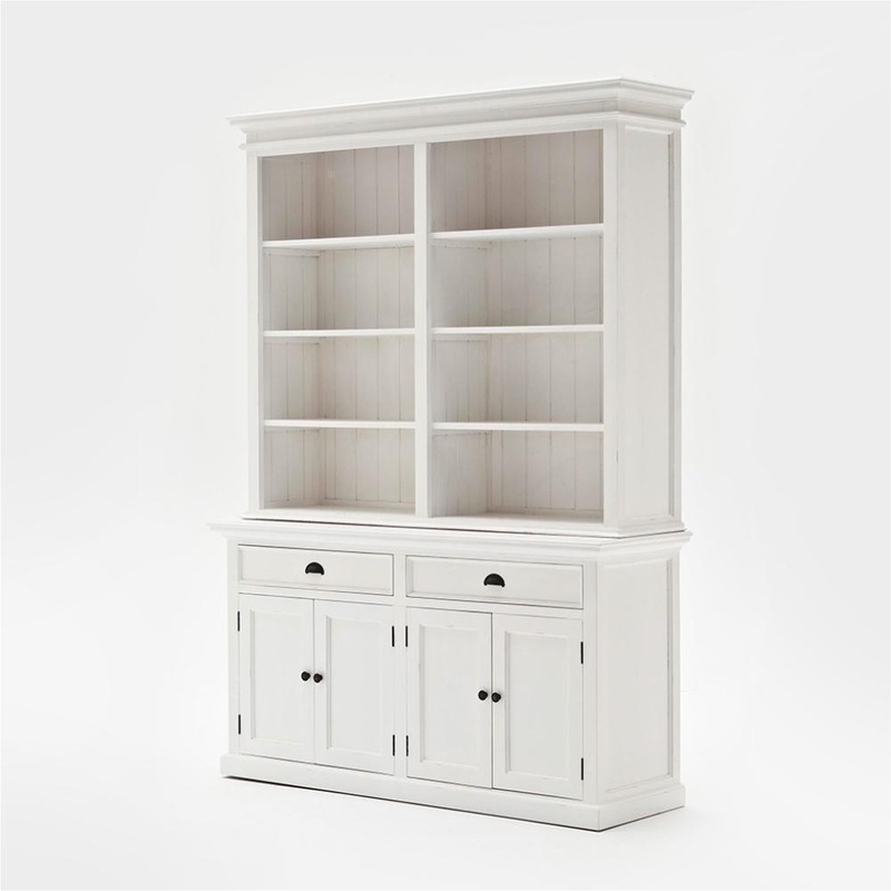 Buy Halifax Buffet & Open Shelf Hutch White MyDeal