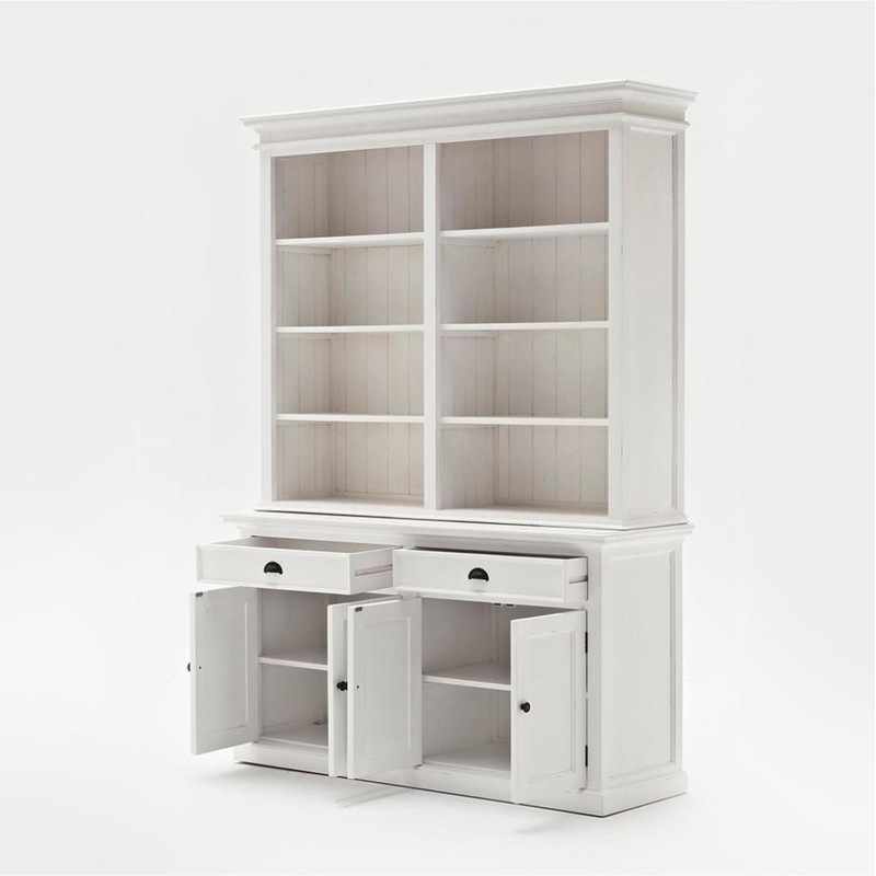 Buy Halifax Buffet & Open Shelf Hutch White MyDeal