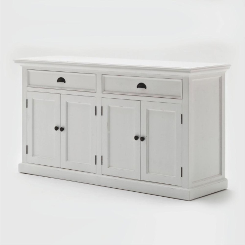 Buy Halifax Buffet & Open Shelf Hutch White MyDeal