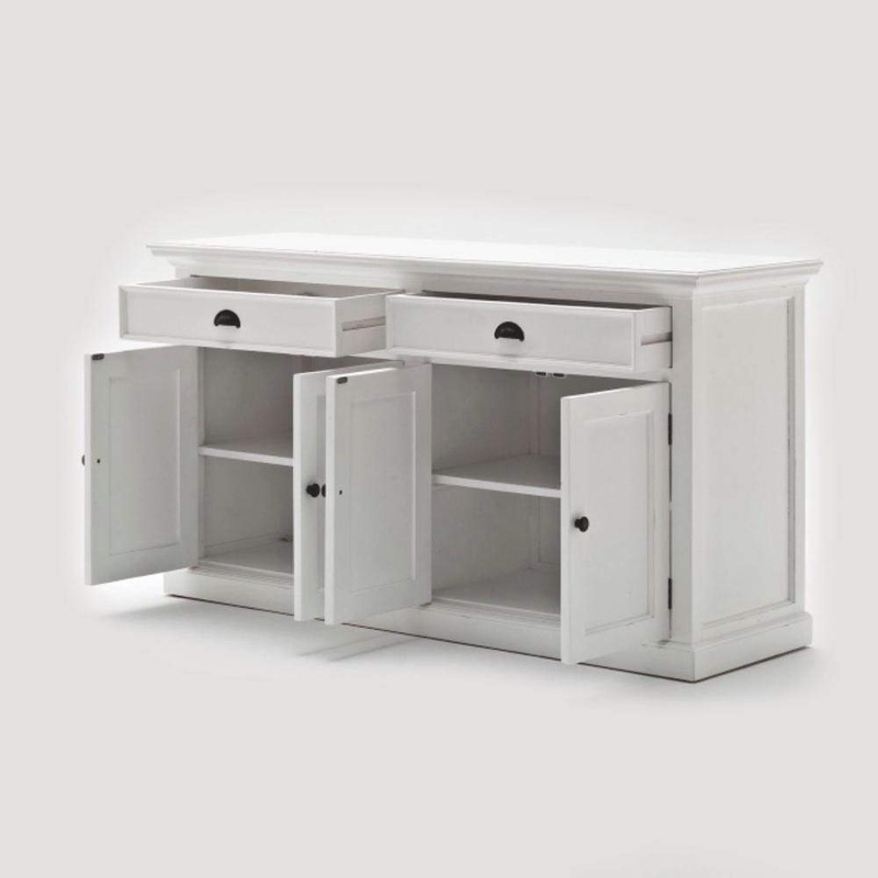Buy Halifax Buffet & Open Shelf Hutch White MyDeal