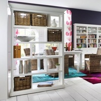 Halifax Open Bookcase / Room Divider - White
