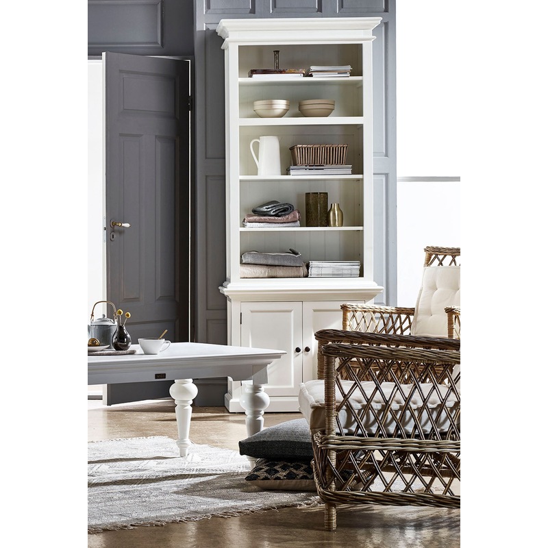 Buy Halifax Slim Hutch Bookcase White MyDeal