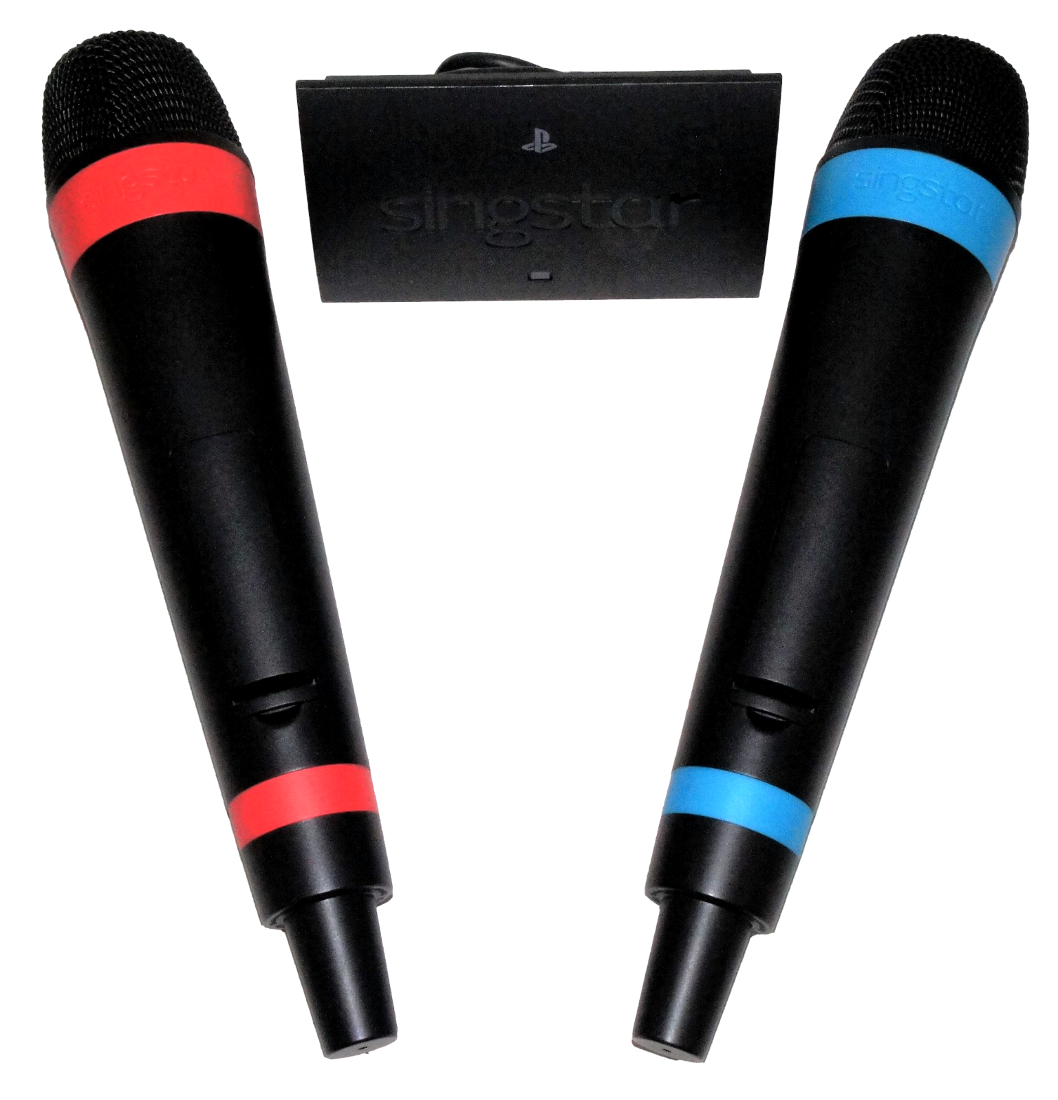 Buy 2 Wireless Singstar Microphones Adapter PS2 PS3 Cleaned