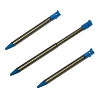 3 x Blue Retractable Touch Screen Stylus for Nintendo Original 3DS