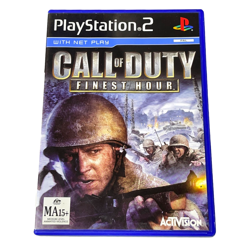 Buy Call Of Duty Finest Hour PS2 PAL *No Manual* (Preowned) - MyDeal