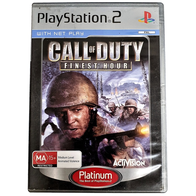 Buy Call Of Duty Finest Hour PS2 (Platinum) PAL *Complete* (Preowned ...