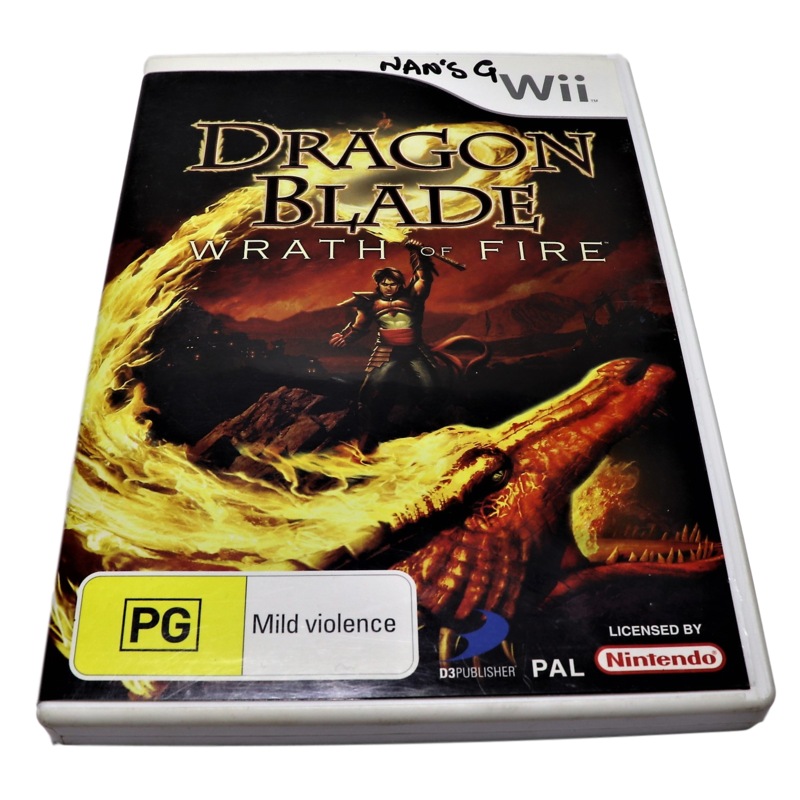 Buy Dragon Blade Wrath Of Fire Nintendo Wii PAL *Complete*(Preowned ...